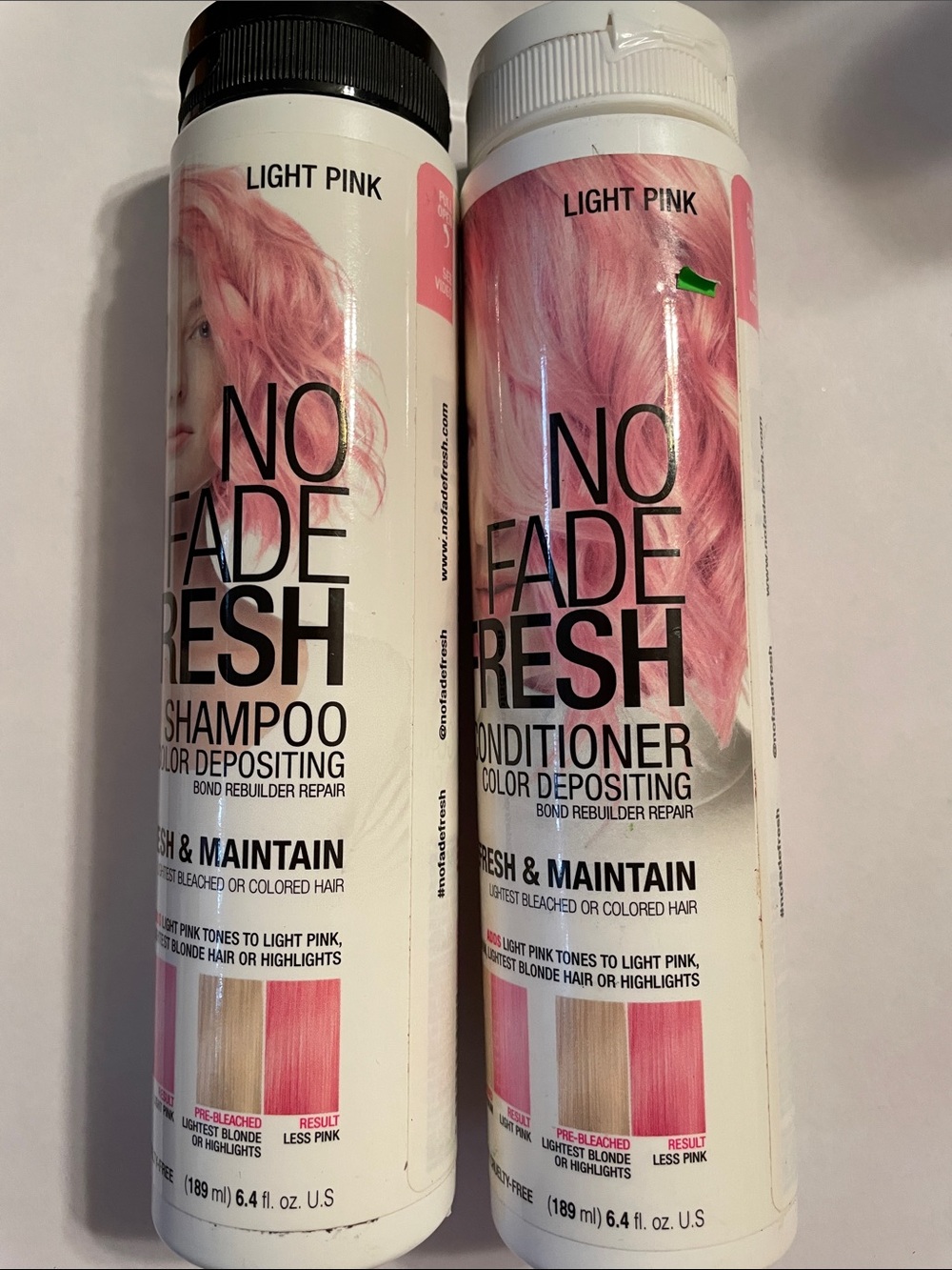 No Fade Fresh Light Pink Color Depositing Shampoo & Conditioner